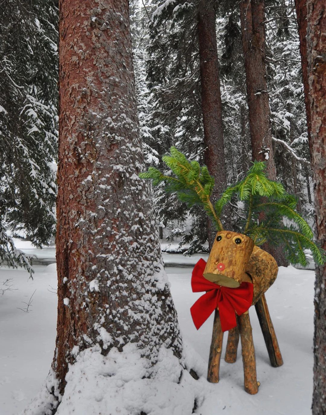 Log Reindeer | Etsy (US)