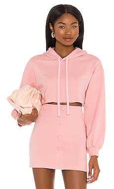 Camila Coelho Laurell Crop Hoodie in Mauve from Revolve.com | Revolve Clothing (Global)
