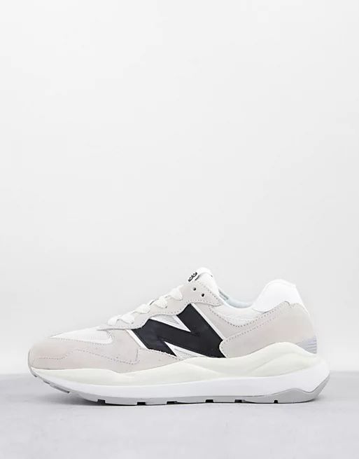 New Balance 57/40 sneakers in off white and black | ASOS (Global)