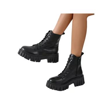 No Boundaries Women's Combat Boot - Walmart.com | Walmart (US)