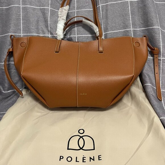 Polene Brown Leather Tote Bag | Poshmark