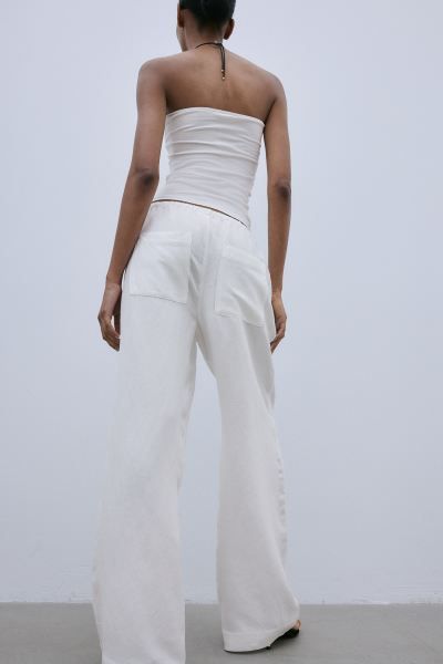 Linen-blend trousers | H&M (UK, MY, IN, SG, PH, TW, HK)
