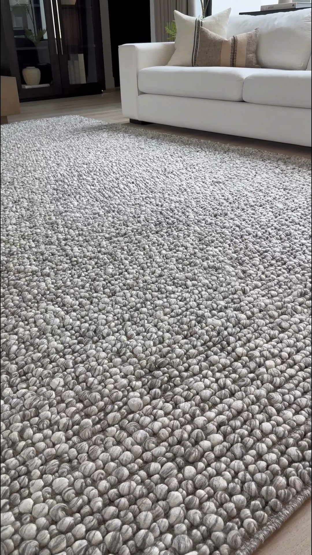 I'm thrilled to have finally found the perfect rug! If you're in the market for a neutral, textured, and incredibly comfortable option that works beautifully in any season, look no further! 😊

After trying numerous rugs over the years, I'm confident that this one is the ideal choice for my space. I'm absolutely enamored with it and can't imagine switching it out! In fact, I'm considering adding it to every room in my home! 😆The Charcoal color I chose is stunning, but it's also available in Beige Ivory for those who prefer a lighter tone. 🫶🏽

#LTKVideo 

#LTKHome #LTKStyleTip