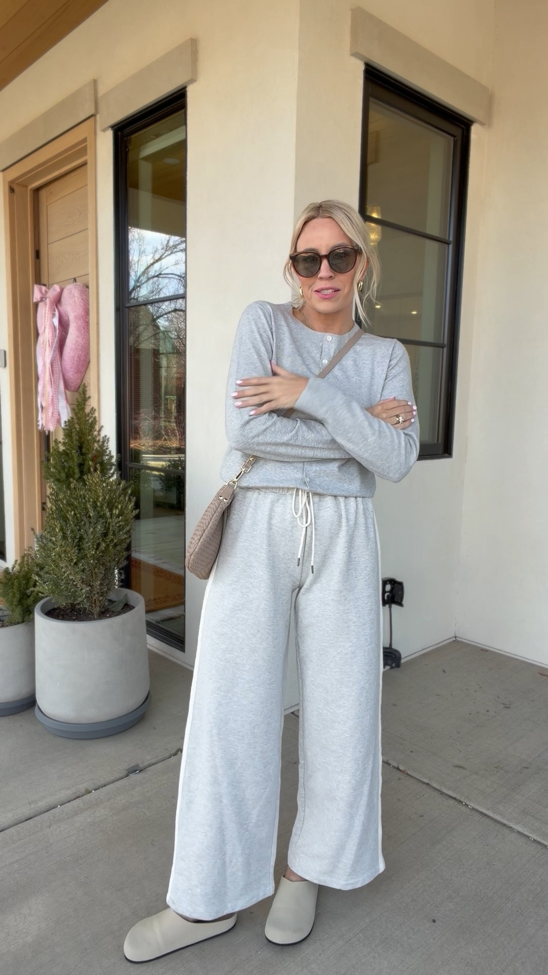 These pants from @Target look like a viral designer brand! I styled them with the best cardigan from @oldnavy! @Quince 

#LTKdayinmylife #LTKootd #LTKgrwm