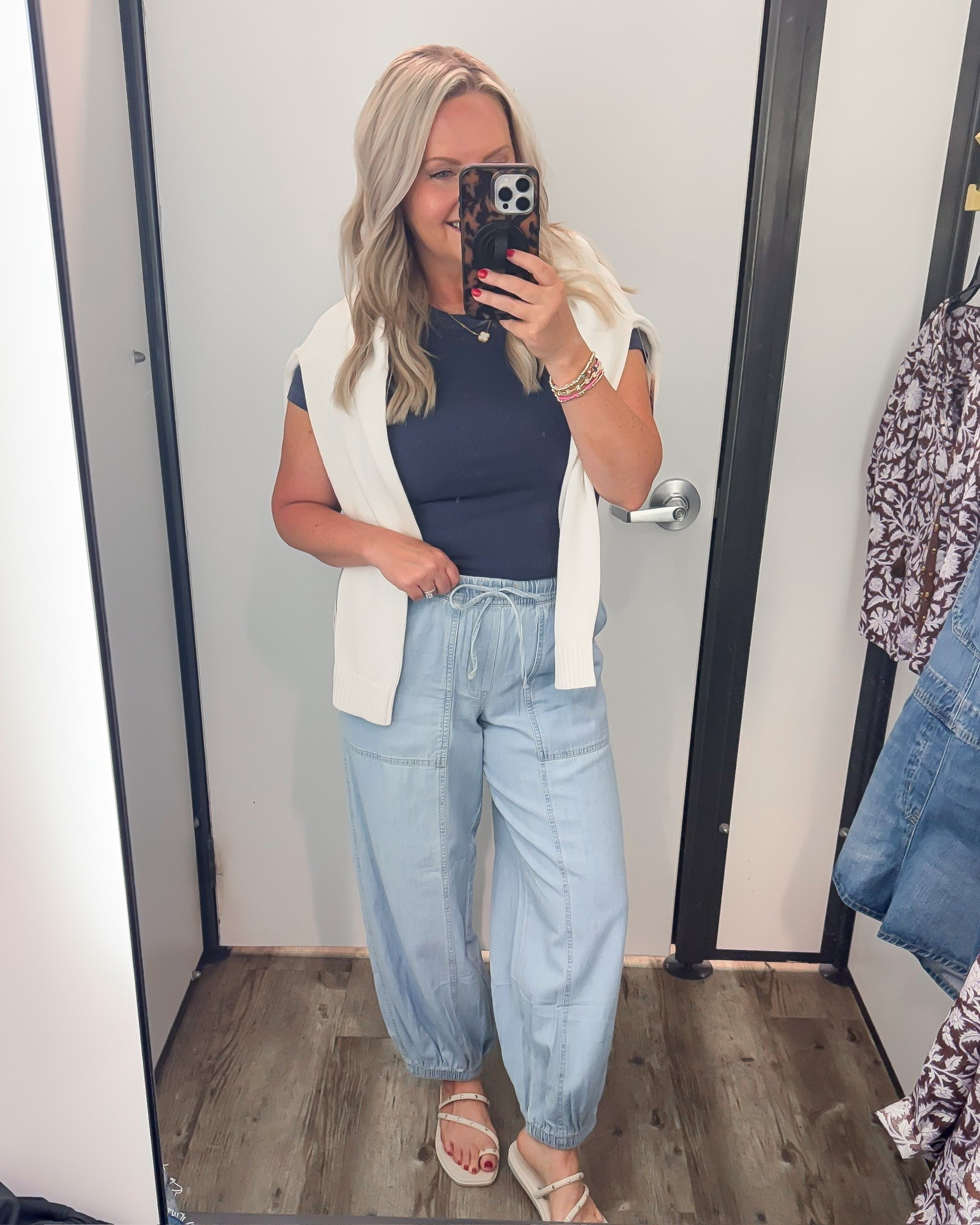 These denim drawstring pants are the perfect blend of casual comfort and modern style. Ideal for running errands, weekend outings, or a relaxed work-from-home look. 

Denim pants, drawstring waist, casual chic, comfy style, everyday outfit, versatile fashion, stylish loungewear, lovelylifestyling

#LTKootd #LTKSeasonal #LTKOver40