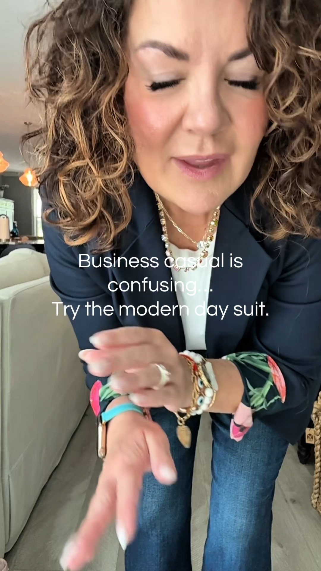 Business casual can feel confusing these days… so here’s my modern day suit formula.

A structured blazer + dark denim + neutral heel creates a polished professional look without feeling stiff or outdated. If your workplace allows denim, this is one of my favorite ways to look put together and current.

Would you wear dark jeans to the office?

#personalinternetstylist #styledbysusan #businesscasual #over50style #workwearideas

#LTKMidsize #LTKWorkwear #LTKOver40