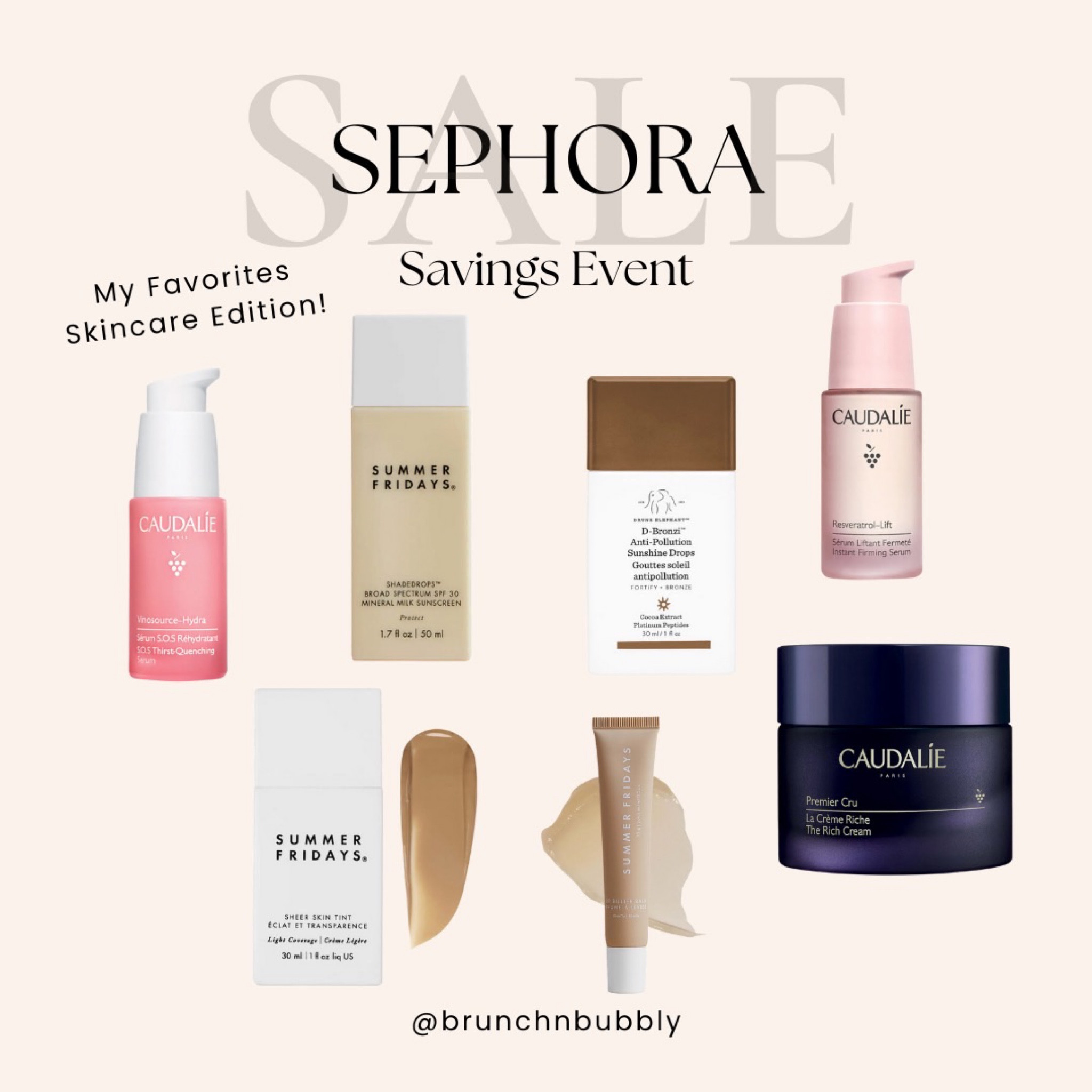 My favorite skincare items that i use everyday from Sephora and part of the sale! Use code SAVENOW

-Caudalie
-Summer Fridays
-Drunk Elephant

#LTKFind #LTKBeautySale #LTKbeauty