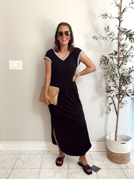 Casual amazon summer maxi dress! Runs true to size - I’m wearing a small and I am 5’4”.

#LTKfindsunder50 #LTKstyletip #LTKover40