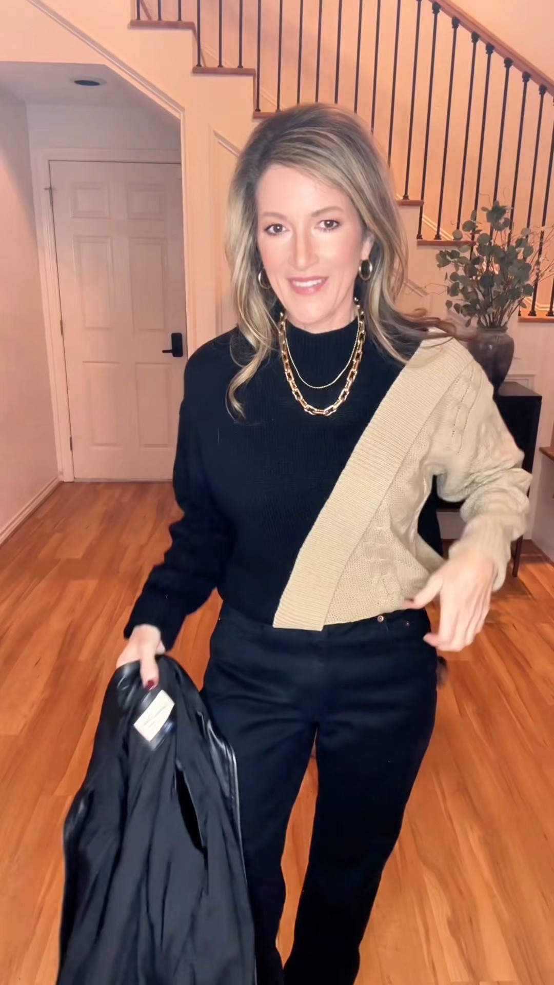 Abercrombie jeans on sale today!  Perfect for a casual work day! Fit TTS. 
Amazon sweater & Target jacket TTS 

#LTKSaleAlert #LTKOver40 #LTKootd