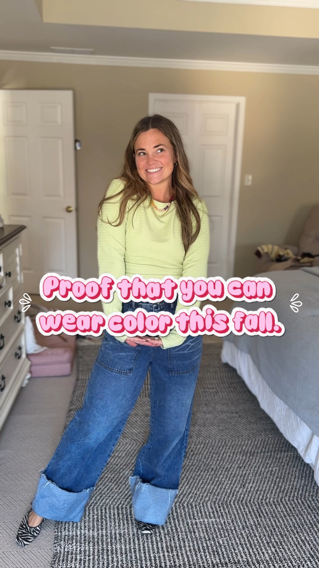 Why not bring some color this fall?! I love this long sleeve top from Amazon, wearing a small.

#LTKmomlife #LTKootd #LTKWorkwear