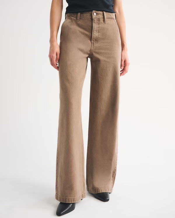 My fave wide leg jeans in a new colour!!!! 
I wear the W25 Long in these to wear with heels