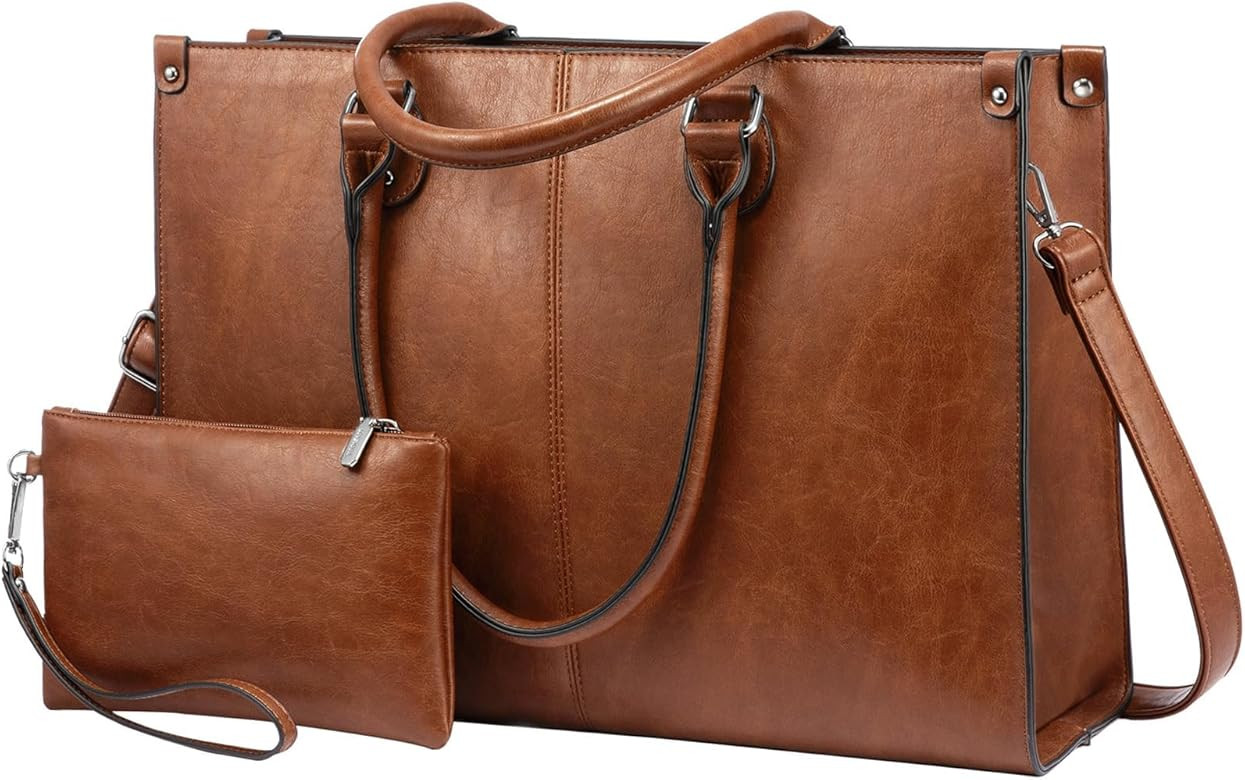 LOVEVOOK Laptop Bag for Women 15.6 inch Laptop Tote Bag Vintage Work Bags | Amazon (CA)
