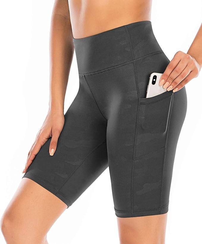 Sarin Mathews Workout Shorts for Women with Pockets Biker Shorts for Women High Waist Yoga Shorts... | Amazon (US)