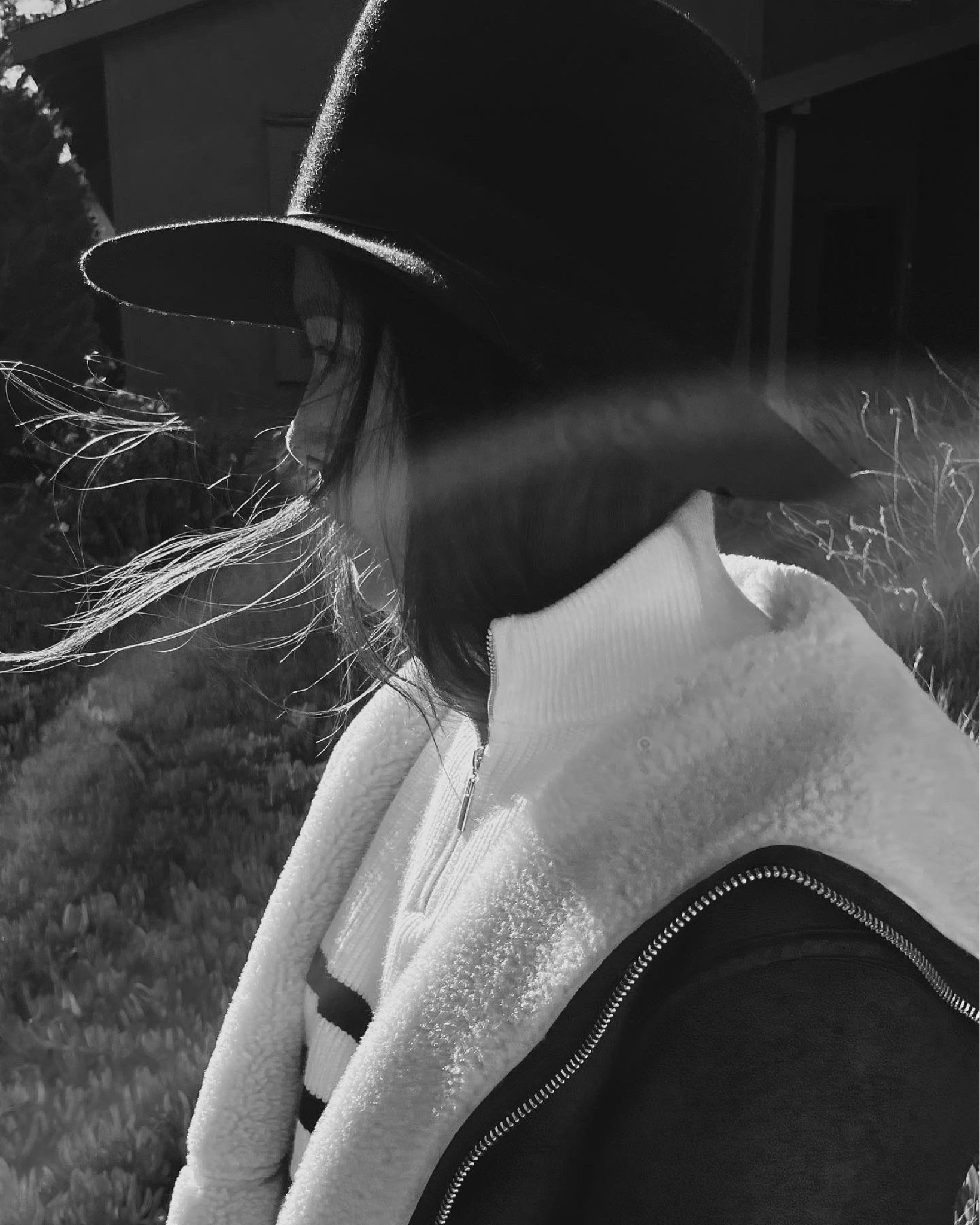 Hair tucks, cozy layers and Janessa Leone fedora szn. 🖤

#LTKSeasonal #LTKstyletip