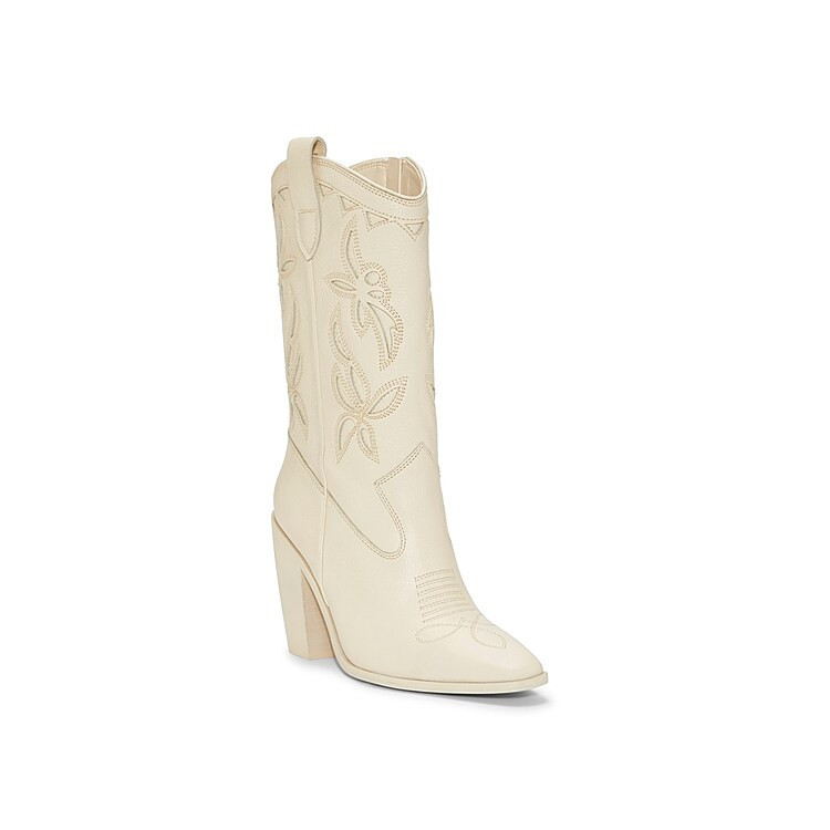Vince Camuto Alisah Cowboy Boot | Women's | Off White | Size 9.5 | Boots | DSW