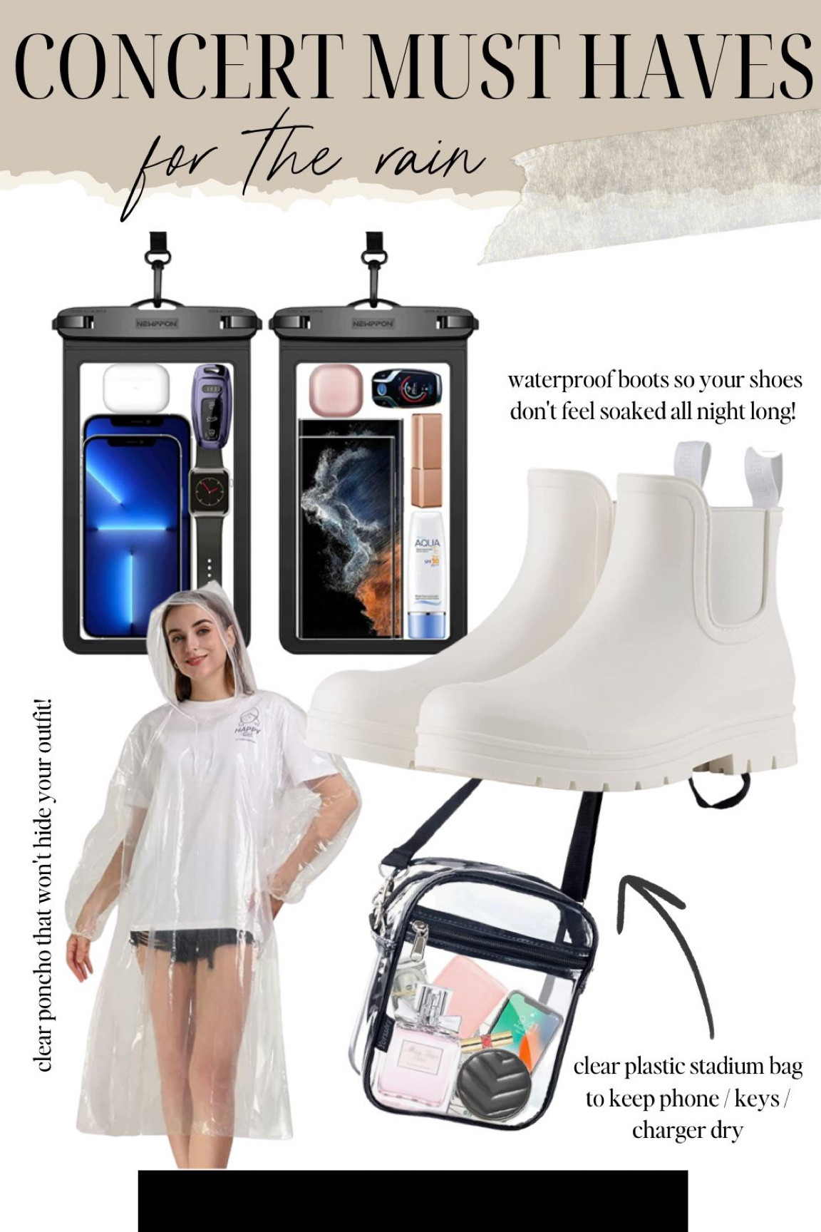 Concert essentials for the rain!

#LTKunder100 #LTKtravel #LTKFind