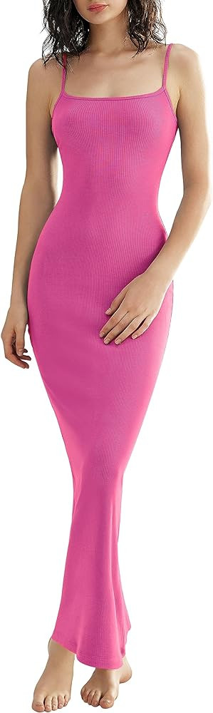 OLCHEE Womens Sexy Long Slip Maxi Dresses Summer Bodycon Casual Backless Sleeveless Lounge Dresse... | Amazon (US)