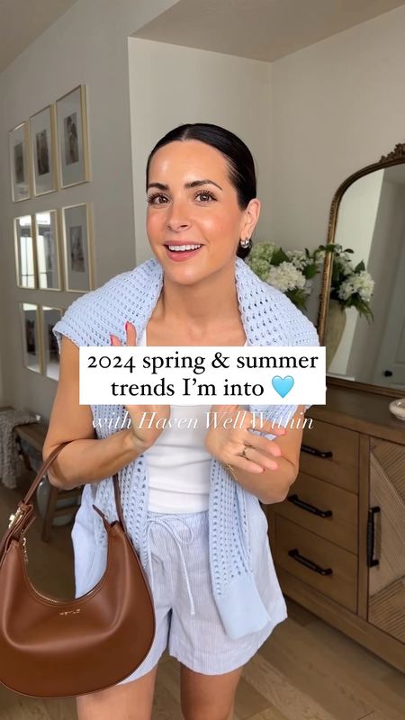 2024 spring/summer trends I’m loving! 
+ Haven Well Within new arrivals that are 40% off right now!! 🩵

Sweater: sized up (M)
Linen shorts: true to size (S) oversized 
Tank: tts (S) 
Sandals: tts, size up if between 
Open stitch dress: true to size (S)

#LTKBump #LTKSaleAlert #LTKFindsUnder100