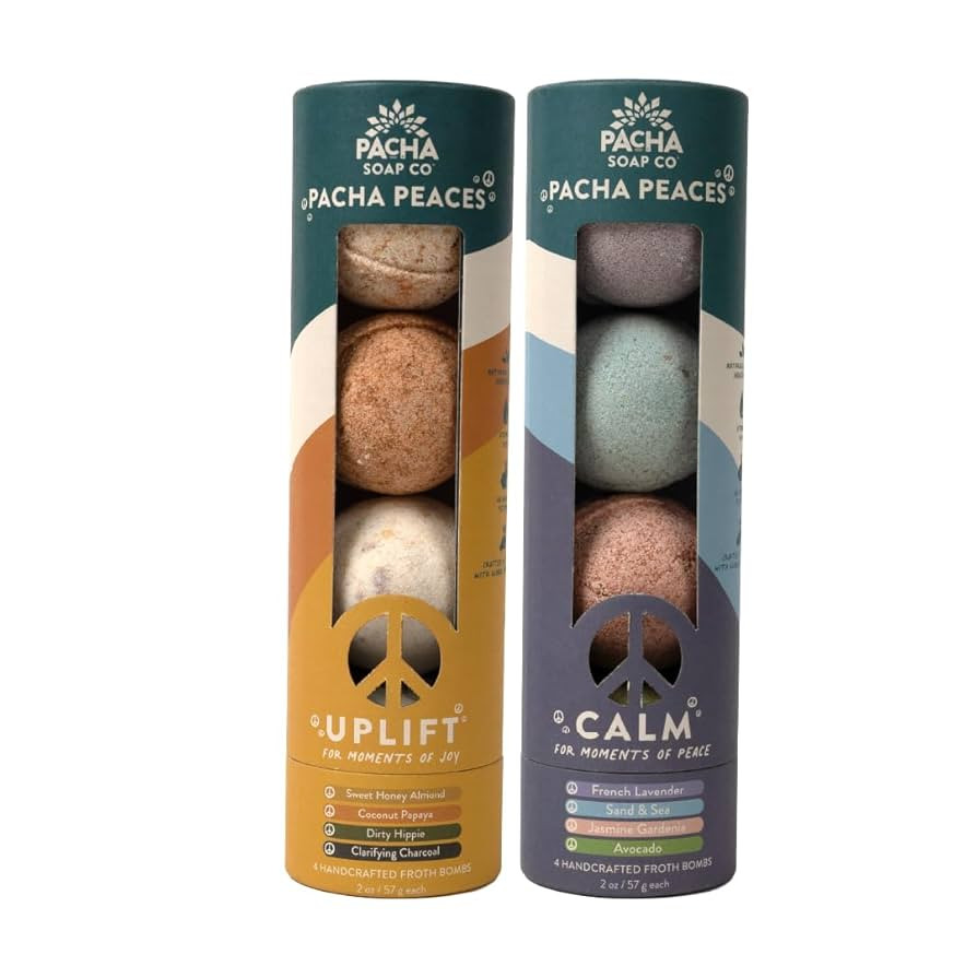 Pacha SOAP Froth Bath Bombs, Nourishing, Moisturizing, Pacha Peaces Variety, Naturally Derived & ... | Amazon (US)