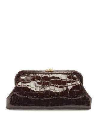 Skylar Croc Embossed Patent Leather Clutch | Bloomingdale's (US)