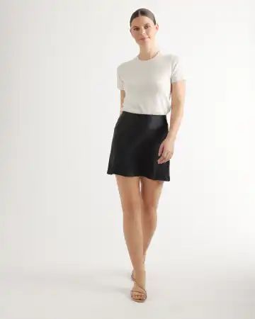 Washable Silk Mini Skirt | Quince