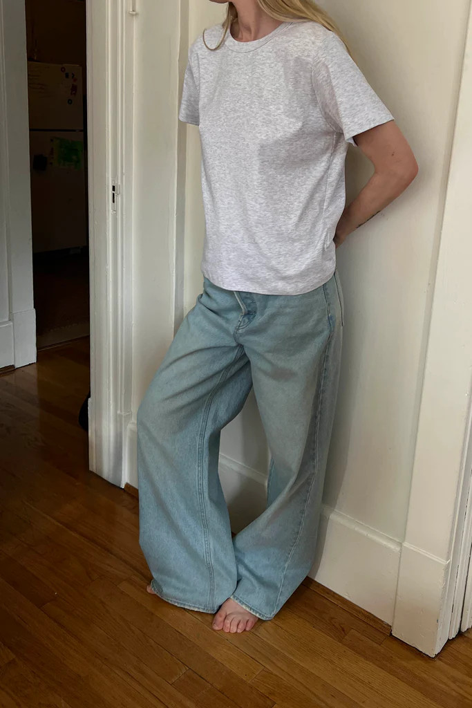 MIDWEIGHT COTTON CREWNECK T-SHIRT | OAK + FORT