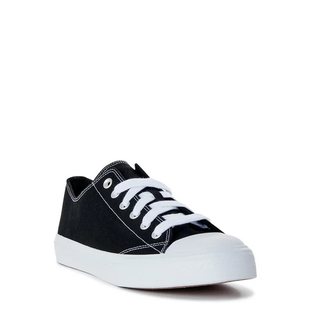 No Boundaries Men's Low Top Canvas Lace-up Sneaker | Walmart (US)