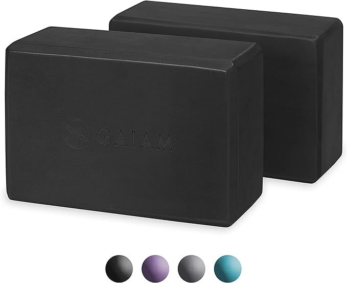 Gaiam Essentials Yoga Block (Set Of 2) – Supportive, Soft Non-Slip Foam Surface For Yoga, Pilat... | Amazon (US)