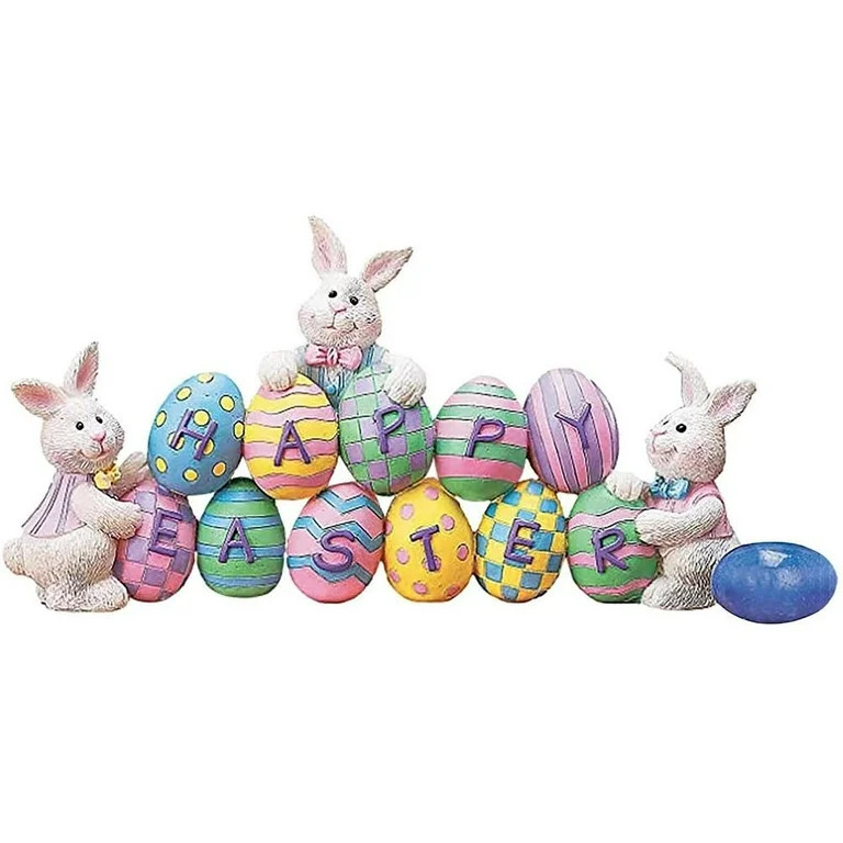 1 New Easter Party Bunny Egg Pendant Easter Holiday Theme Home Decoration Door Pendant Style 2 1 ... | Walmart (US)