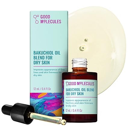 Good Molecules Bakuchiol Oil For Dry Skin - Ultra Hydrating Natural Blend with Bakuchiol and Rose... | Amazon (US)