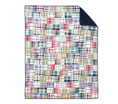 Madras Quilt, Multi, Twin | Pottery Barn Kids