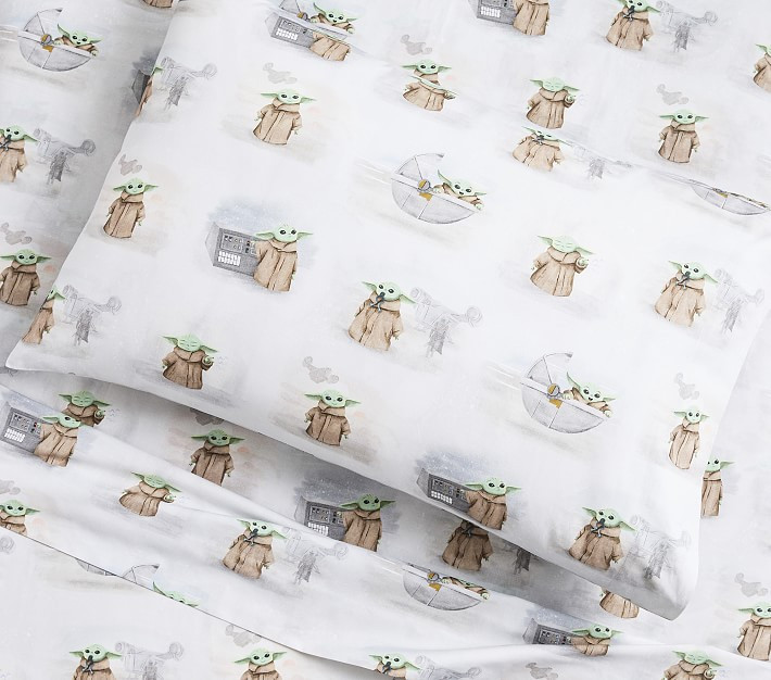 Star Wars™ The Child Organic Sheet Set & Pillowcases | Pottery Barn Kids