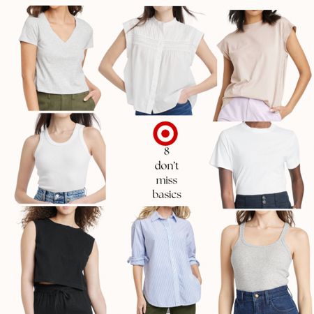 8 of my favorite basics at Target right now. I own all of these and are hands down some of my most worn basics! All very true to size. @target #targetstyle #targetpartner @targetstyle

#LTKfindsunder50 #LTKstyletip