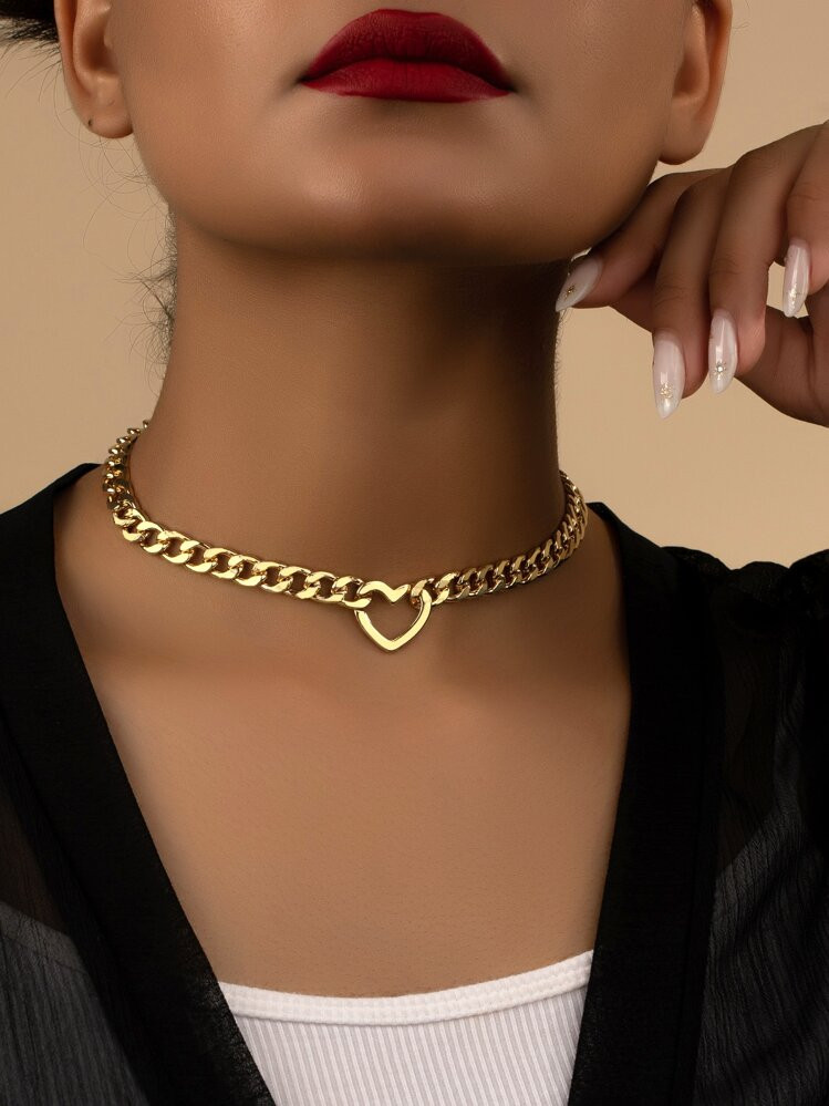 1pc Fashion Heart Decor Choker For Women For Daily Decoration | SHEIN