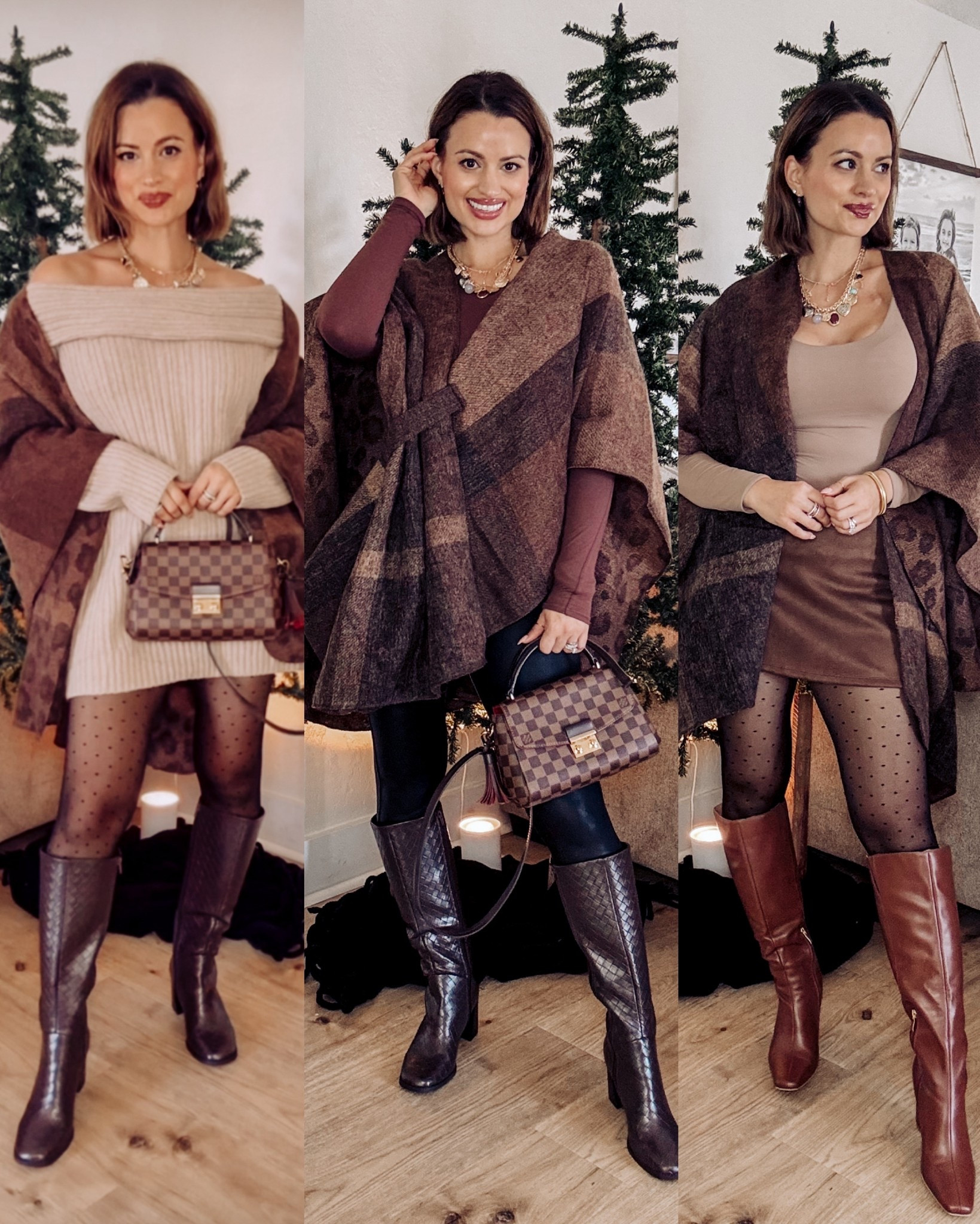 Three neutral toned winter outfit ideas! These are all perfect for dinner or drinks, and look so elegant for great prices 🤎

#LTKSeasonal