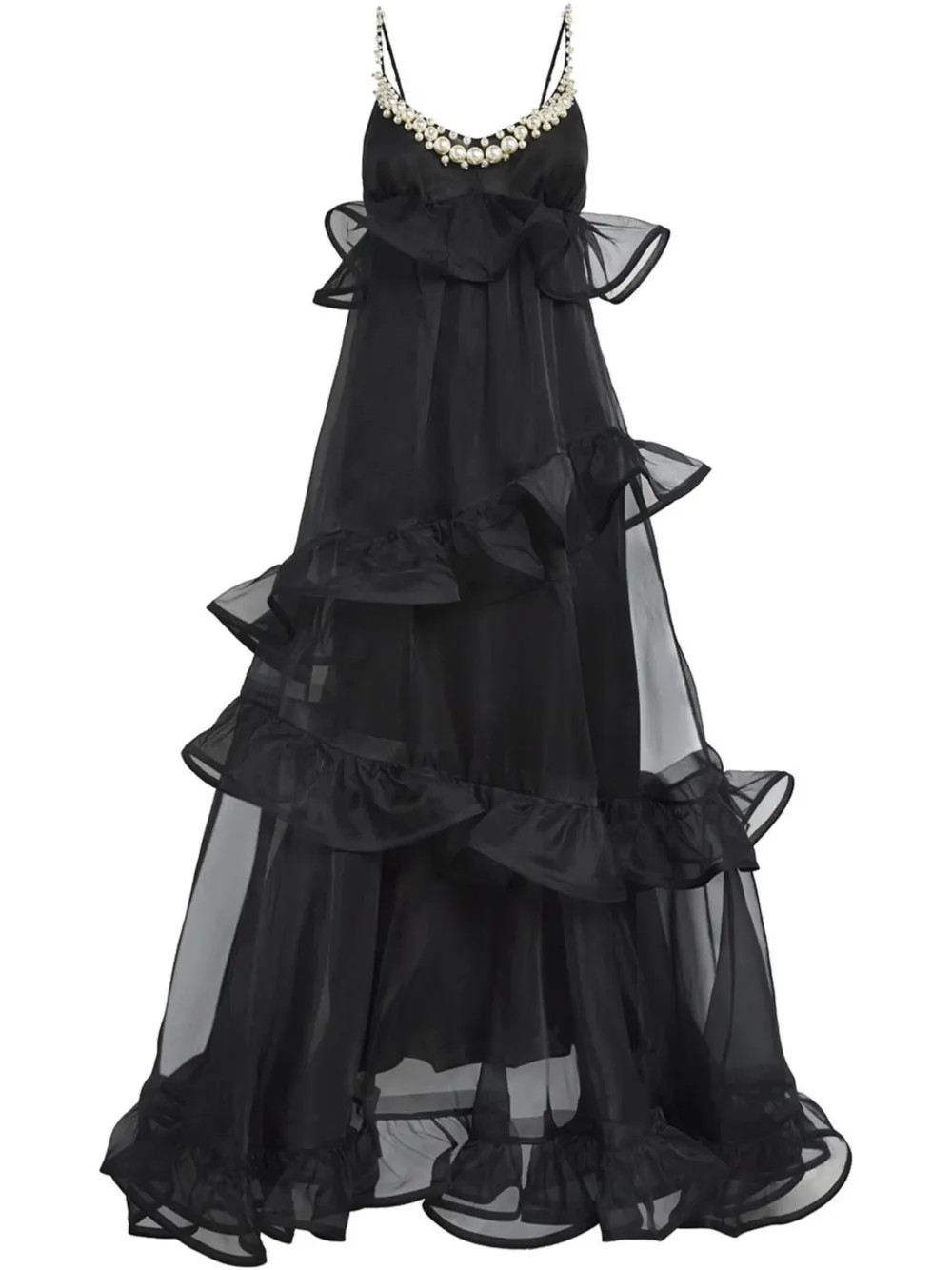 ZIMMERMANN Crush Maxi Dress | Black | FARFETCH | Farfetch Global