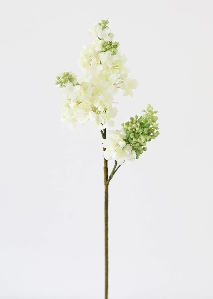 Fake Lilacs Flower in Cream - 25 | Afloral