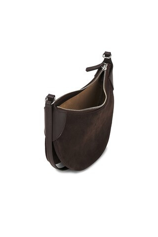 Suede & Leather Mini Shoulder Bag in Chocolate | Revolve Clothing (Global)