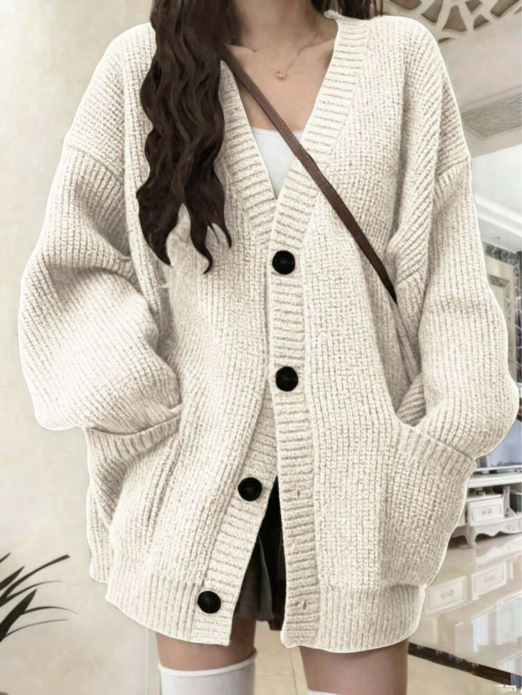 Women's Fashion Elegant Knitted Cardigan Sweater, New Autumn/Winter Collection | SHEIN