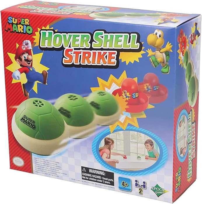 EPOCH Games Super Mario Hover Shell Strike - Tabletop or Floor Multiplayer Sports Game for Ages 4... | Amazon (US)