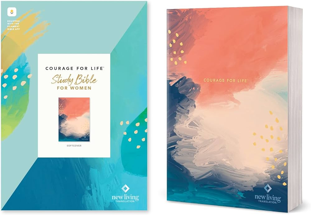 NLT Courage For Life Study Bible for Women, Filament Enabled (Softcover) | Amazon (US)