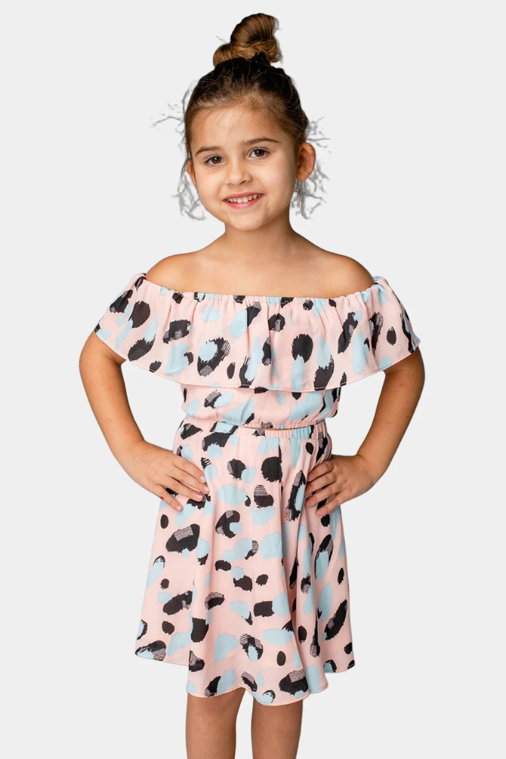 Ainsley Girl's Top and Skirt - Malibu | BuddyLove