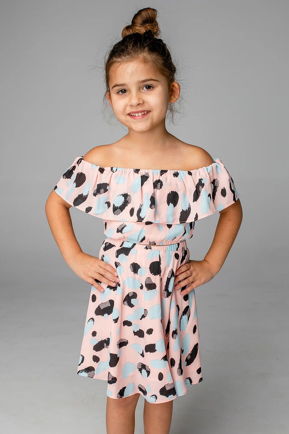 Ainsley Girl's Top and Skirt - Malibu | BuddyLove