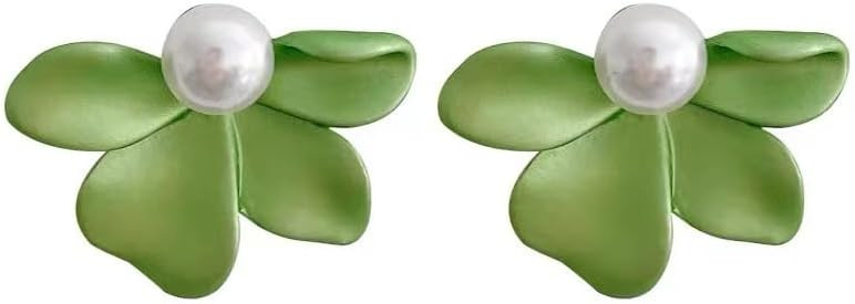 Chic Boho Flower Earrings for Women,Hypoallergenic Statement Floral Petal Stud Earring Unique Fre... | Amazon (US)