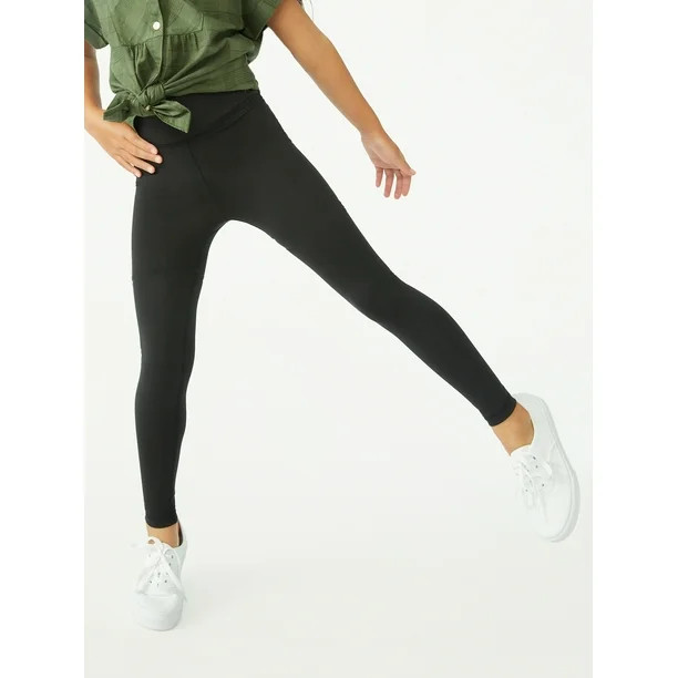 Free Assembly Girls True Waist Legging, Sizes 4-18 - Walmart.com | Walmart (US)