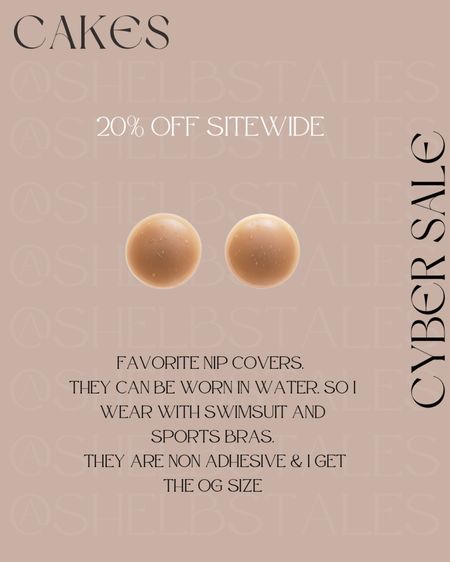 20% off my favorite nip covers! Non-adhesive so they don’t hurt and can be worn in water. They also don’t show through and are the perfect size for me in the OG but they have 3 size options 

#LTKsalealert #LTKCyberWeek