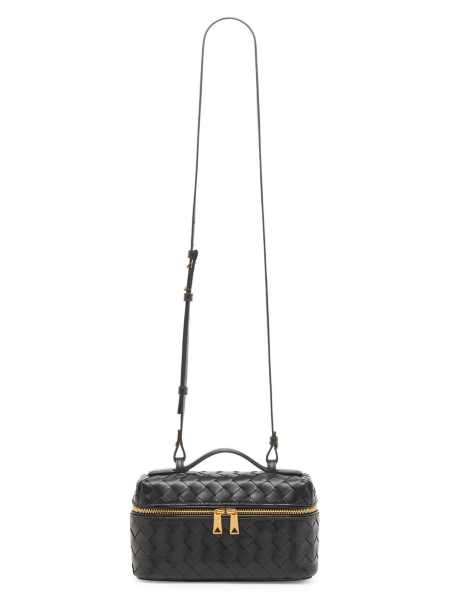 Vanity Case Intrecciato Leather Crossbody Bag | Saks Fifth Avenue