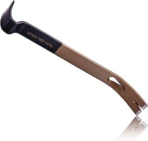 Spec Ops Tools 15" Flat Pry Bar Crowbar, Curved Rocker Head, Teardrop Nail Puller, High-Carbon St... | Amazon (US)