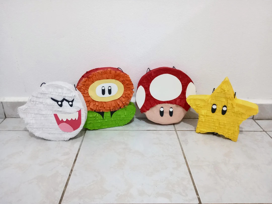 super mario 4 mini piñatas. super mario Party Centerpiece. super mario Party Favors.
Analyze lis... | Etsy (US)