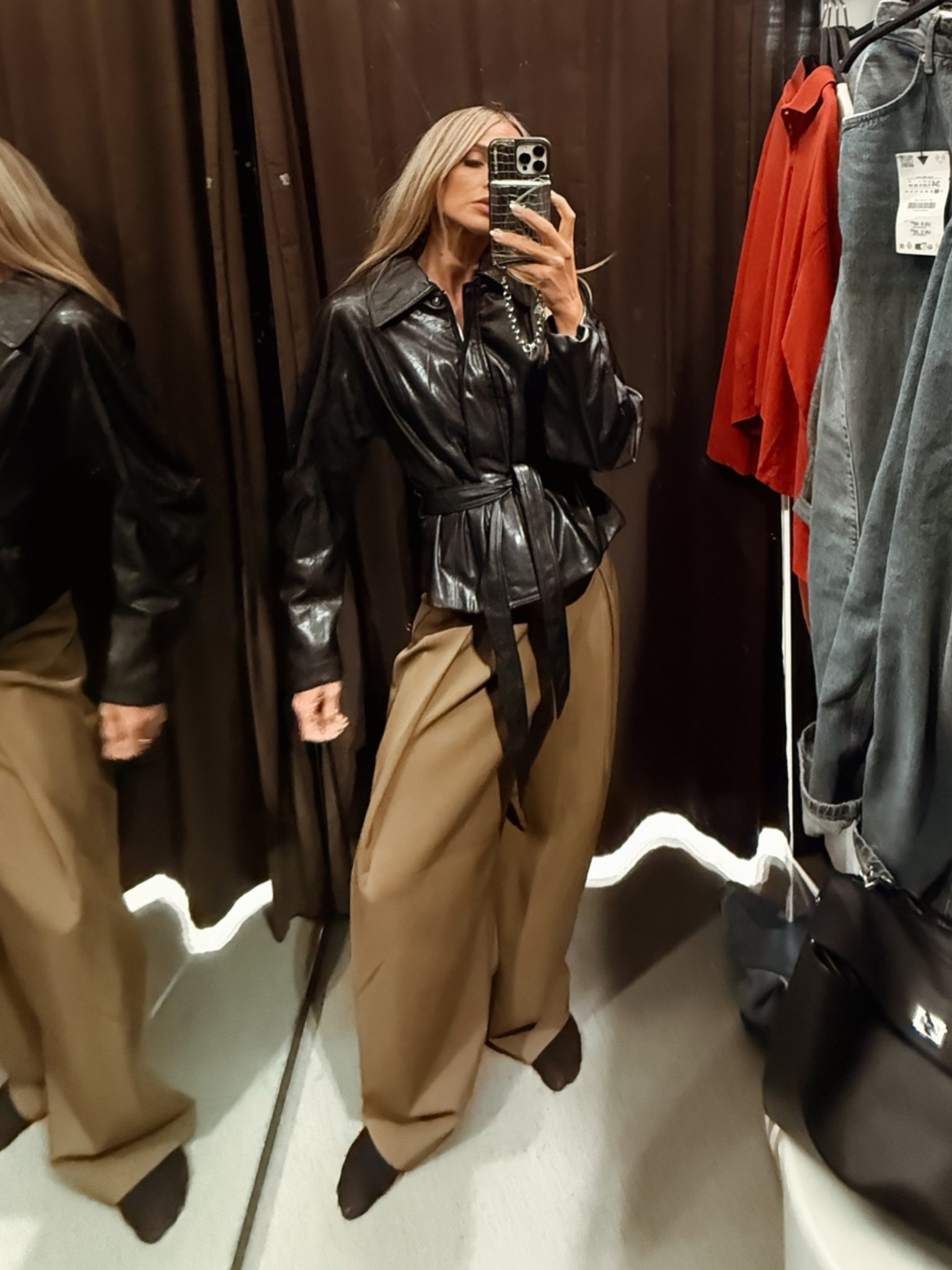 Both must haves. These are the pants I have in red too!

#LTKootd